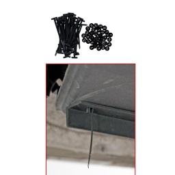 Lot de 200 colliers de serrage en nylon 90x4 mm noir
id&eacute;al pour une utilisation dans un v&eacute;hicule, un atelier, sur un chantier ou &agrave; la maison
m&eacute;canisme de fermeture &agrave; verrouillage automatique
r&eacute;utilisable
solide et r&eacute;sistant &agrave; la traction
Nylon