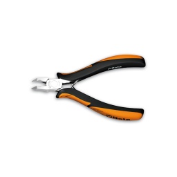 Pince coupante frontale de précision tête inclinée a 70°. coupe à ras 
- branches gainées confort bi-matières
- longueur: 130mm - largeur : 18mm - qualité premium beta depuis 1939