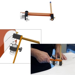Con&ccedil;u pour permettre &agrave; l'utilisateur de tracer avec pr&eacute;cision et rapidit&eacute; les lignes de passages de roue et de carrosseries directement sur le panneau en utilisant les courbes et les lignes d'origine. 
Comprend un taille-crayon int&eacute;gr&eacute; et un m&eacute;canisme de maintien de crayons &agrave; ressort.

Outil de marquage parall&egrave;le utilisable sur les lignes de carrosseries et les passages de roues.
Les galets permettent d'&eacute;viter d'endommager davantage la peinture
Taille-crayon int&eacute;gr&eacute;
Construction l&eacute;g&egrave;re et durable en m&eacute;tal et en plastique.
Outil tr&egrave;s utile pour les carrossiers, les ateliers de fabrication, ainsi que pour une utilisation g&eacute;n&eacute;rale en atelier