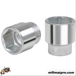 Douille 3/4 60mm
Selon DIN 3124 / ISO 2725
Carré d'entraînement intérieur selon DIN 3120 / ISO 1174 avec encoche pour verrouillage par bille
Version courte
Finition chromée satinée
Chrome Vanadium