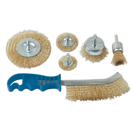 Jeu de brosses métalliques, 6 pièces