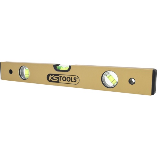 Niveau rectangulaire en aluminium anodisé 3 fioles, L.400 mm