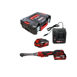 Clé à rochet brushless 1/2'' sur batterie 18V l
Moteur brushless (sans charbon) puissant et économe en énergie
Livrée dans son coffret avec 2 batteries 4 Ah et 1 chargeur simple
3 réglages de vitesse
Gâchette progressive permettant un ajustement optimal de la vitesse
Inverseur rotatif gauche/droite sur la tête
Eclairage LED permettant de travailler dans les environnements peu lumineux
Bouton de verrouillage de sécurité
Légère, compacte et confortable à utiliser
Corps léger en aluminium avec coque robuste en plastique renforcé de fibre de verre
Poignée ergonomique en caoutchouc
Batterie commune à toute la gamme d'outillage électroportatif KS Tools 515.47XX, y compris enceinte de chantier 100172F et projecteurs 150.4358F et 150.4470F
Plus d’information
Alimentation :	lithium-ion 18V
Attribut de fonction 1 :	arrêt automatique
Bruit max à vide :	85 dbA
Bruit max en sollicitation :	95 dbA
Code EAN :	3663389007359
Couple maximal de desserrage :	100 Nm
Couple maximal de serrage :	100 Nm
Dimensions :	L.480 x l.75 x H.65 mm
Puissance en Watt :	500 Watt
Tension d'alimentation :	18 V
Vitesse de rotation à vide en T/mn :	250 Tr/min
Vibrations :	14,2 m/s²
Poids :	1,45 kg