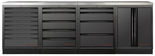 MOBILIO BLK Mobilier d'atelier 4 éléments, Acier inoxydable