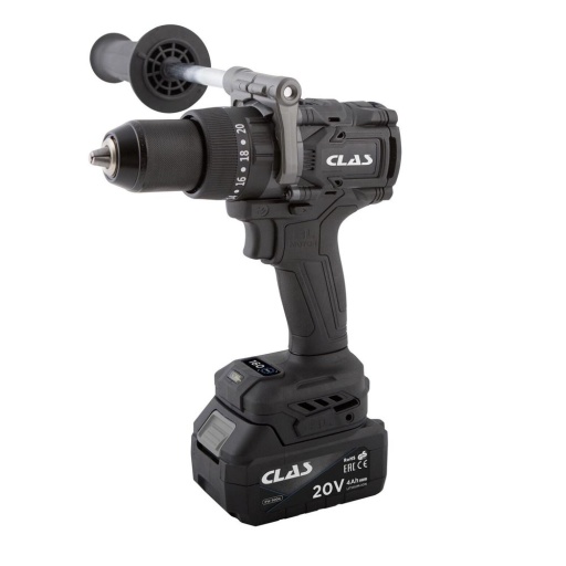 Perceuse visseuse percussion 20v brushless + 2 bat 4ah + chargeur