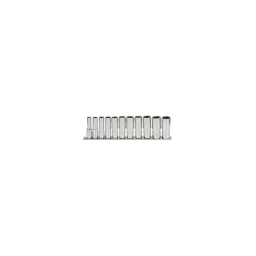 Jeu de douilles longues 3/8 chrome plus sur rail

- 10 douilles longues : diamètre 10. 11. 12. 13. 14. 15. 16 .17 .18 .19 mm - longueur 63mm - profil strie
- finition polie chromee