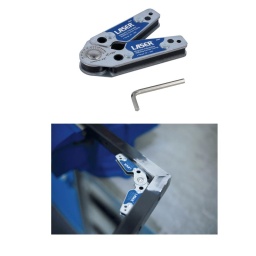 Ce support magnétique permet de maintenir les composants non ferreux à un angle déterminé pendant le processus de soudage. 
Il est doté d'une jauge facile à lire, avec une plage de 20 à 200 degrés, et une fois réglé, l'angle peut être maintenu en place à l'aide d'une clé hexagonale de 4 mm (incluse). 
Les surfaces internes et externes du support sont magnétiques, ce qui permet de l'utiliser aussi bien à l'intérieur qu'à l'extérieur des pièces à usiner, pour une plus grande facilité d'utilisation.

Support de soudage réglable permettant de former des angles entre les pièces.
Dimensions : 120 x 80 x 20 mm.
Plage : 20° - 200°.
Jauge claire et facile à lire. Les angles peuvent être maintenus en place à l'aide d'une clé hexagonale de 4 mm (incluse).
Les surfaces intérieures et extérieures sont magnétiques, pour plus de commodité.