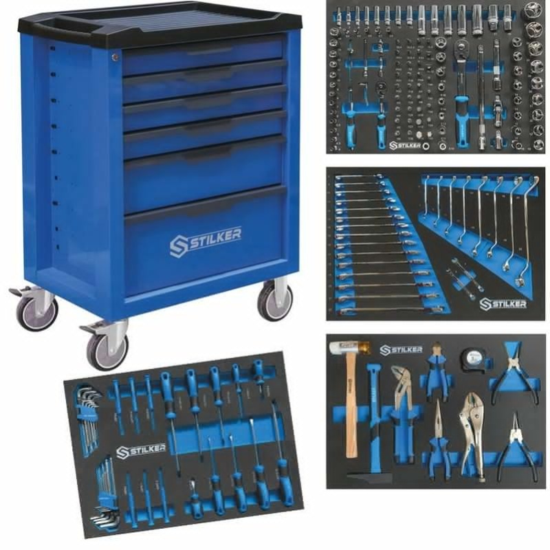 BRILLIANT TOOLS BT152900 Chariot d'atelier avec 7 tiroirs, vide