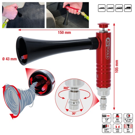 Pistolet pneumatique de soufflage