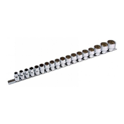 Jeu de 18 douilles "Alldrive" multi empreinte - 1/2"