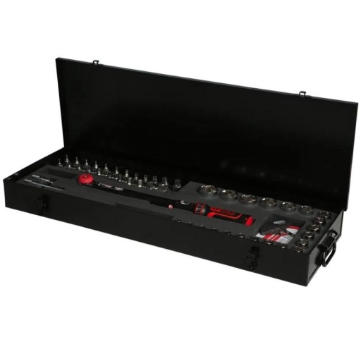 Coffret clé dynamométrique ERGOTORQUEprécision 1/2'', 40-200 Nm, 49 pcs