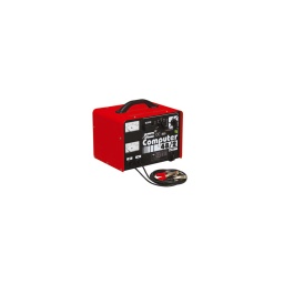 Chargeur de batterie computer 48/2
- normes : en 60335-2-29 et en 55014
- tension reseau : 230 volts
- puissance : 1000 watts
- tension de charge : 6/12/24/36/48 volts
- courant de charge efficace :11/30/30/30/27 a
- courant conventionnel de reference 7/20/20/20/18 ampères (norme en60335-2-29a)
- capacité nominale de reference : 10/100-300-300-300-300 (ah 15 h (nim/m2xi))
- dimension 280 x 350 x 320 mm - réglage du courant de charge : 6 positions
- poids : 13.7 kg
chargeur de batteries professionnel 
pour la charge d'accumulateurs avec tensions 6/12/24/36/48 volts
avec protection automatique contre les surcharges et inversions de polarite
permet la charge simultanee de plusieurs batteries en série
equipe d'un ampèremètre et d'un voltmetre