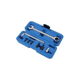 Un kit entretoise de Séparation de serrage macpherson qui comprend 5 "en forme et tourner" bits de Séparation concus pour etre compatibles avec les tailles les plus courantes de serrage
le kit inclut des embouts d'écartement: 7.5 a 9.0mm  5.2 a 6.9mm  6.6 a 7.9mm  4.3 a 6.0mm  12.7 a 16.7 mm inclut also juin clé mâle avec une douille en 3/8 "pour embouts
inclut also juin clé en 17 cliquet when l'acces is limite
rapide et efficace. permet de maintenir la jambe de force ouverte facilitant sa pose et ainsi depose
applications incluent citrdian. peugeot. ford. vag. audi. etc when les jambes de forces macpherson are coincees in the moyeu