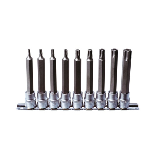 Ks Tools - Coffret de 9 douilles tournevis TORX® 1/2, T20 à T60