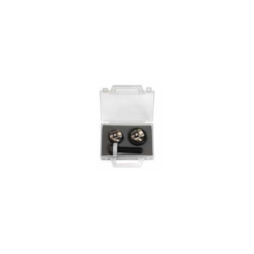 Coffret 2 emporte pièces à tôle avec casse-copeaux 32.5 et 35mm 