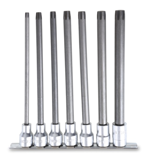 Jeu de 7 douilles pour vis ribe extra-longues (art. 920ES/XL-SB) sur support
