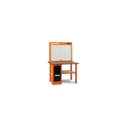 Etabli d'atelier basic 6 tiroirs beta
- bloc de 6 tiroirs installes sur glissieres télescopiques avec verrouillage centralise.
- le modèle basicplus se differencie par sa paroi porte-outils à volet roulant.
structure realisee en tôle d'acier.
- plan de travail en bois multicouche. revêtement 
en lamine plastique. avec deux trous pour la fixation d'un étau 1599 m100 a comm nder separement
- qualité premium beta depuis 1939