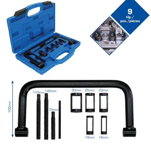 Coffret d'outils de montage de ressort de soupape 9 pièces