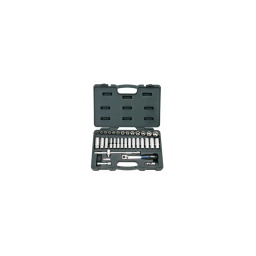 Coffret 33 pièces douilles 3/8 super ten

- chrome vanadium finition polie chrome plus
- cliquet equipe du système d'ejection de douille
- cliquet 72 dents soit 5° de debatement
- super ten (extraplat-extra fin)
- poignée bicomposant ergonomique
- coffret en composite ultra resistant

composition :
- 1 cliquet 72 dents avec système push longeur 195mm - 2 rallonges 75-250mm - 1 cardan
- 1 carré coulissant
- 13 douilles courtes 8-10-11-12-13-14-15-16-17-18-19-22-24mm - 12 douilles longues 8-9-10-11-12-13-14-15-16-17-18-19mm - 3 douilles bougies 14 (12pans)-16-21mm 