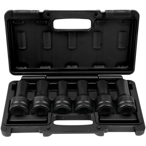 Jeu de douilles à chocs longue pour vis de culasse MAN, 6 pcs