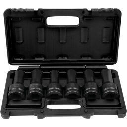 Pour serrer et desserrer les vis de culasse 
Carré intérieur selon DIN 3121 / ISO 1174 
Profil TORX® E 
12 pans 
Uniquement pour utilisation à chocs 
Brunie 
Chrome-Molybdène 
Coffret robuste en matière plastique 

