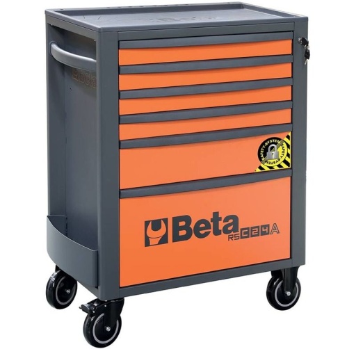 Servante mobile avec 6 tiroirs RSC24/6 Orange - Anti-Basculement