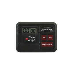 Minuterie numérique alimentée par pile (jusqu'à 99 minutes)
Alarme audible et visuelle (au choix de l'utilisateur)
Saisie directe en minutes et secondes
Aimant de montage et support pliant. Dimensions 76 mm x56 mm x 16 mm
Rappel en mémoire du dernier réglage. Pile LR444 incluse