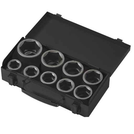 Coffret 9 douilles choc 6 pans 24-50mm 