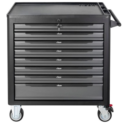 Servante d'atelier 8 tiroirs antibasculement vigor V1000 XL