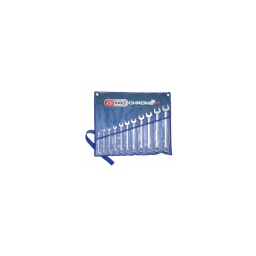 Jeu de 11 clés mixtes cote en pouce

- finition crhomeplus
- tête 12 pans
- tête a 15°
- 1/4-5/16-3/8-7/16-1/2-9/16-5/8-11/16-3/4-13/16-7/8"
- attention jeu livre sans trousse