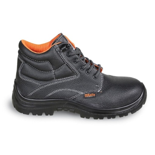 Chaussure de sécurité haute en cuir pigmenté hydrofuge