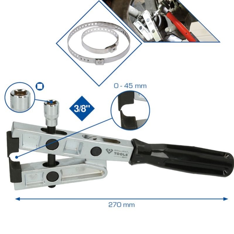 Jeu d'outils pour pinces à colliers de serrage, 9 pièces, pour le