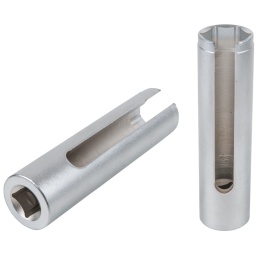 6 pans
Douille spéciale pour monter et démonter les sondes lambda qui disposent de protection thermique et qui sont difficiles d'accès
Gain de temps même pour les sondes lambda difficilement accessibles
modèle long, fin et effilé
Pour une utilisation dans les règles de l'art
utilisation universelle
Carré d'entraînement intérieur selon DIN 3120 / ISO 1174 avec encoche pour verrouillage par bille
Pour une utilisation manuelle
Finition satinée
Chrome Vanadium