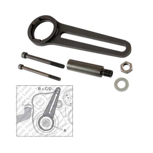 Outil de blocage poulie de vilebrequin BMW n47 n57