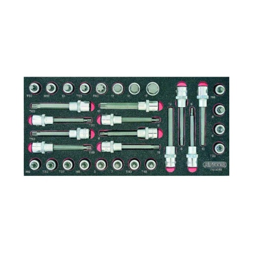 Module douilles 1/2 allen-torx-xzn ks tools 32 pièces