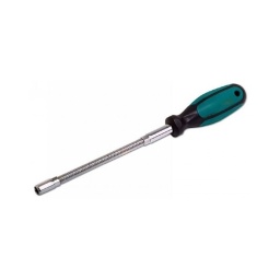Tournevis au manche flexible - tête en 6 pans pour collier - 5mm  Taille : 5mm  170mm de long Tige flexible pour un meilleur accès Bonne prise en main Taille disponible dans cette gamme : 5 | 6 | 7 | 8 | 10mm