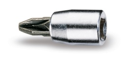Douille tournevis pour vis Pozidriv®-Supadriv®, chromée - embouts brunis