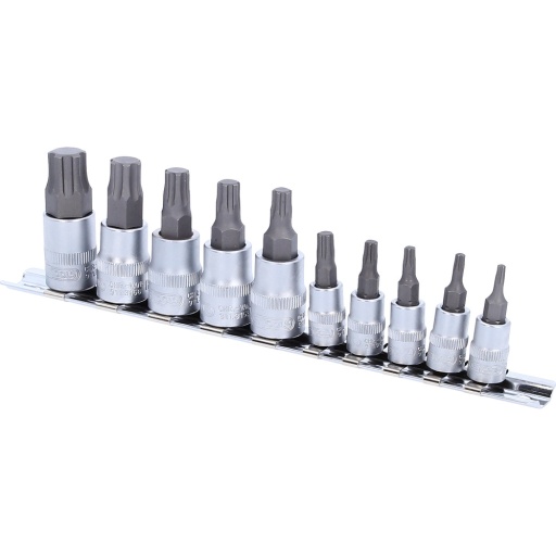 Jeu de douilles tournevis 1/4'' + 3/8'' TORXPlus 10pcs IP10-IP60