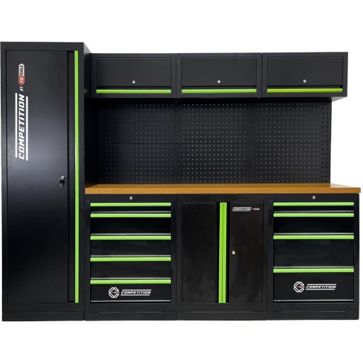 Mobilier d'atelier 2640mm 7 &eacute;l&eacute;ments