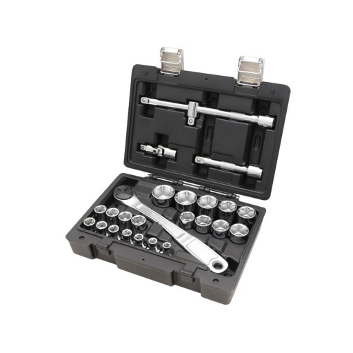 Coffret 25 pièces douilles 1/2"