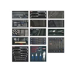 Composition de 199 outils ks tools en 14 modules.

- arretez de perdre vos outils !!! passez au modules mousses
- composition de 14 modules (6 tiroirs)

pour decouvrir la composition en detail telechargez la fiche technique