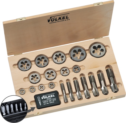 HexTap DS Set + Filières rondes HSS-G M 3 - 20