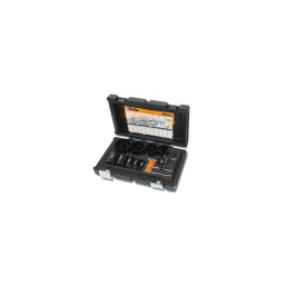 Coffret scie cloche
- spéciale métallerie-serrurerie
- compo: 19-22-29-35-38-44-51-57-64mm - porte scie et foret centreur
- qualité premium beta depuis 1939