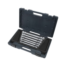 Coffret de clés à douilles articulées 12 pans
- utilisation avec des tiges de force possible
- finition mate
- chrome vanadium
8 x 9 - 10 x 11 - 12 x 13 - 14 x 15 - 16 x 17 - 18 x 19 mm 2 x 100 mm - 170 mm 