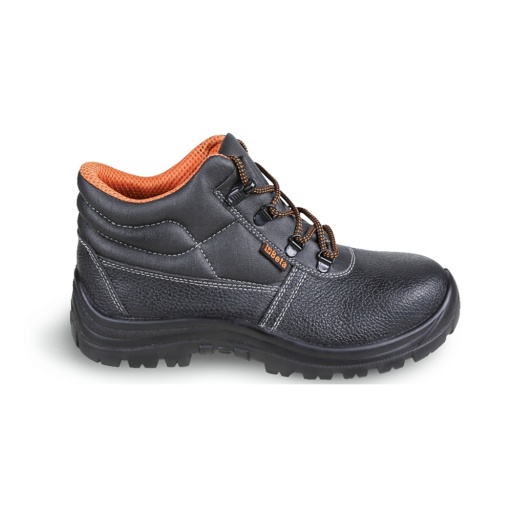 Chaussure montante en cuir pigmenté hydrofuge, délaçage rapide