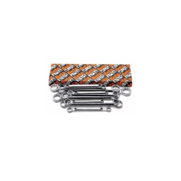Jeu de 13 clés polygonale double droite 
- 6x7-8x9-10x11-12x13 -14x15-16x17-18x19 
20x22-21x23-24x26-25x28-27x29-30x32 mm - din837 iso10103
- qualité premium beta depuis 1939