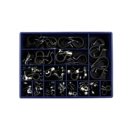 Assortiment collier de fixation
boitier en caoutchouc epdm
tailles 9mm a 35mm box 104 pces
