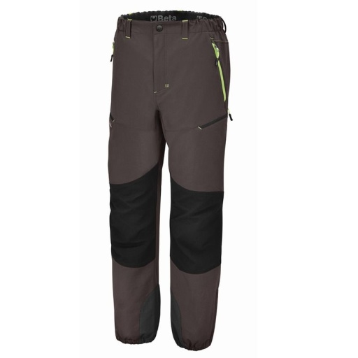 Pantalon noir et jaune, multipoches "work trekking" HEAVY
