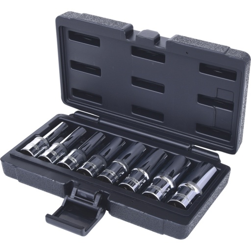 Jeu de douilles 1/2'' TORX E CHROMEplus longues 8 pcs