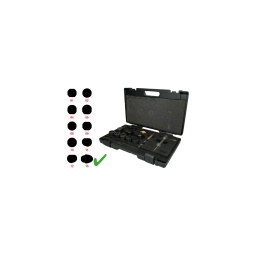 idéal pour percer les trous des capteurs de stationnement sur les pare-chocs
Offre le diamètre idéal pour les capteurs de stationnement
avec plusieurs poinçons de taille différente
Sans endommager la peinture lors du poinçonnage du pare-choc
Nouvelle couche de peinture non nécessaire
Du fait de leur sensibilité, les capteurs de stationnement doivent être placés au millimètre près
Coffret robuste en matière plastique
